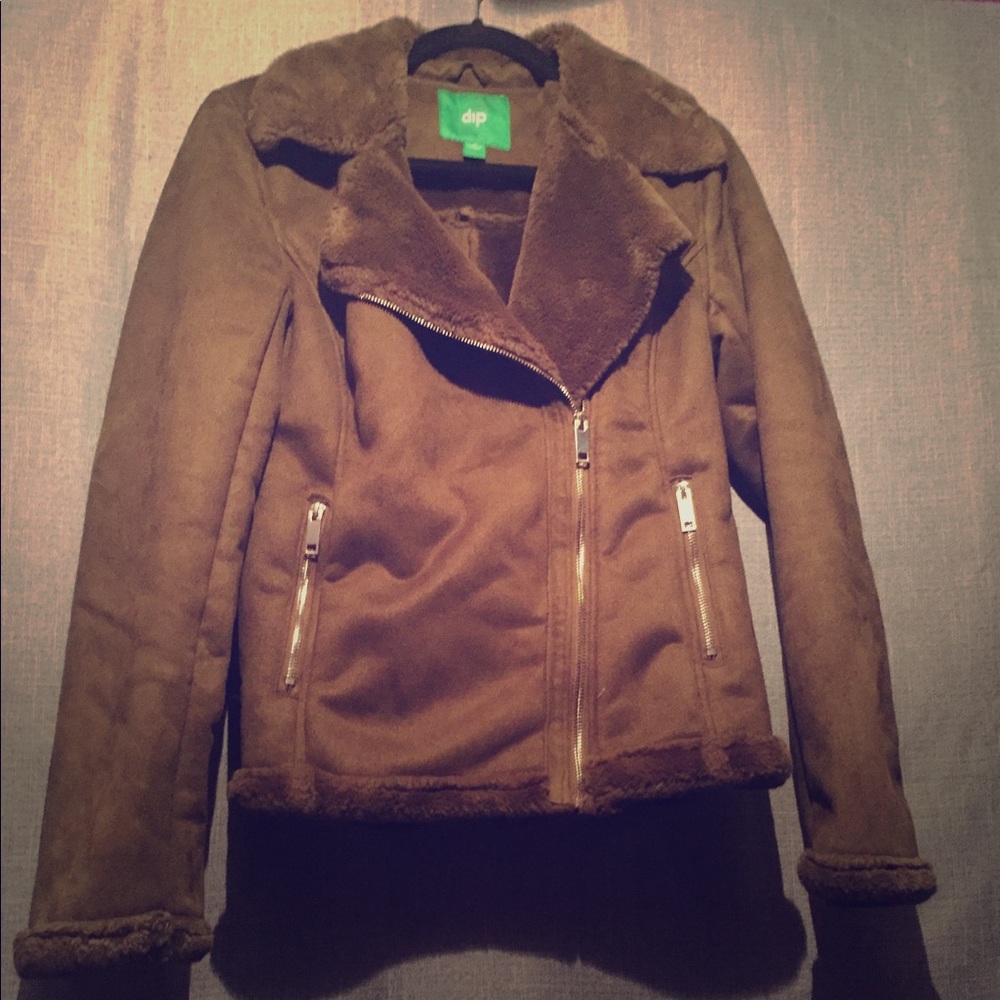 Faux Fur Moto Jacket